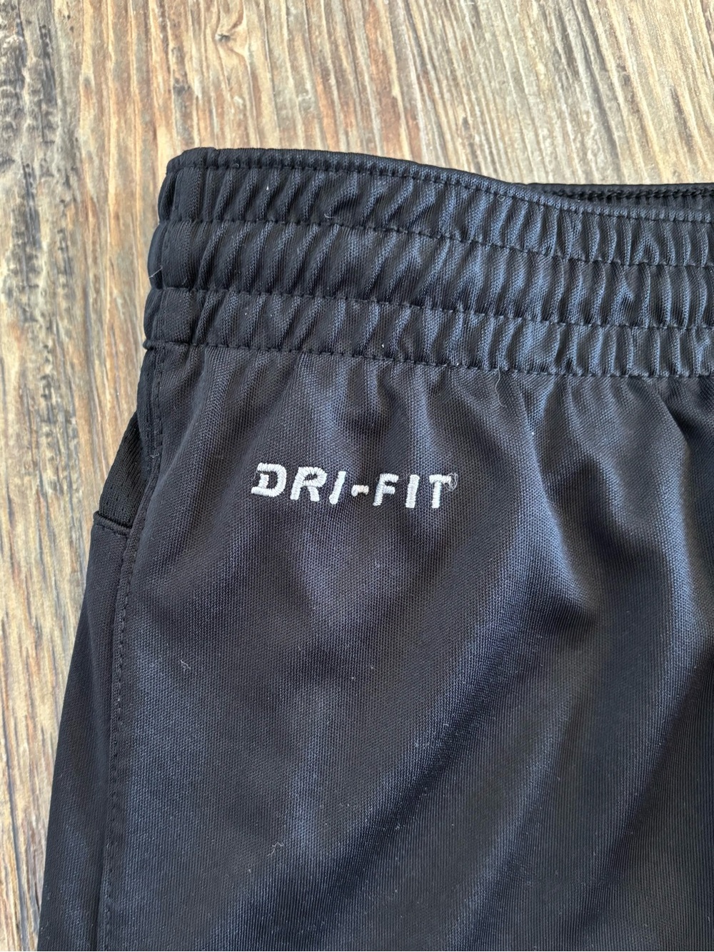 Nike Dri-Fit Athletic Shorts Mens M Black White Stripe Mesh Lined Drawstring Gym - Picture 7 of 10